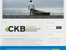 Tablet Screenshot of climateknowledgebrokers.net